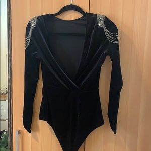 Velvet bodysuit